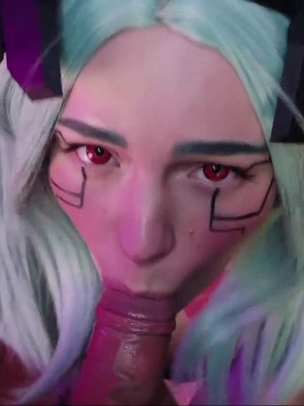 Rebecca von Cyberpunk edgerunner - ein geiles Mädchen mit dicken Titten