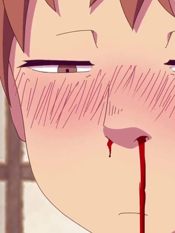Hentai Junge hat Nasenblut weil er eine geile Muschi gesehen hat